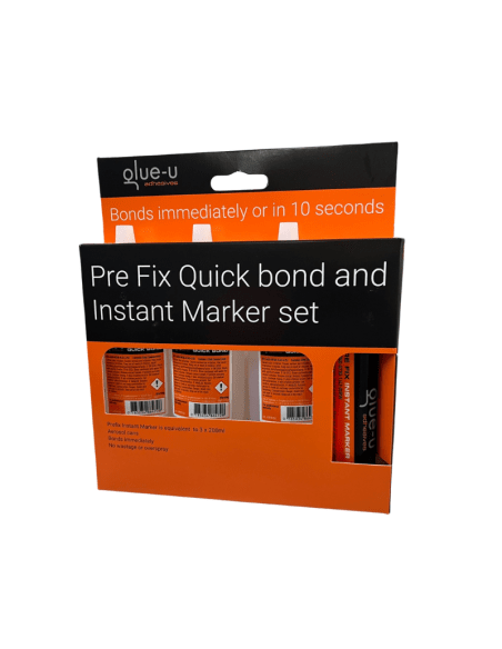 PACK 4 PRODUITS Glue-U [ 3 x Super glue + marqueur Activateur]